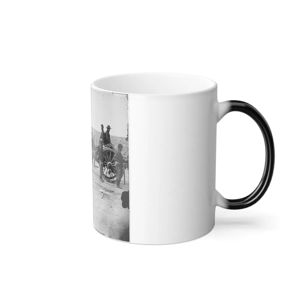 Petersburg, Va. Federal Soldiers Removing Artillery From Confederate Fortifications (U.S. Civil War) Color Changing Coffee Mug 11oz-Go Mug Yourself