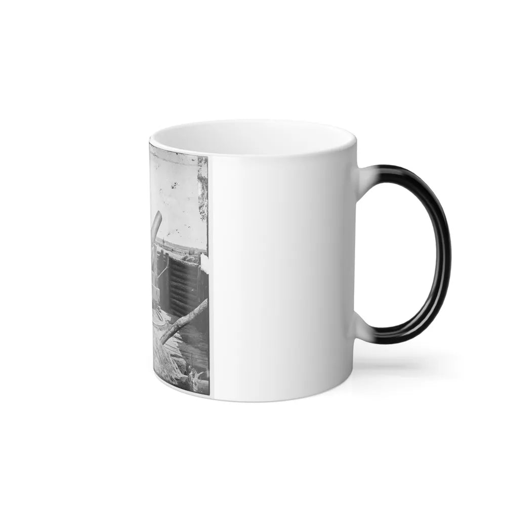 Petersburg, Va. Heavy Gun Mounted on Inner Line of Confederate Fortifications (U.S. Civil War) Color Changing Coffee Mug 11oz-Go Mug Yourself