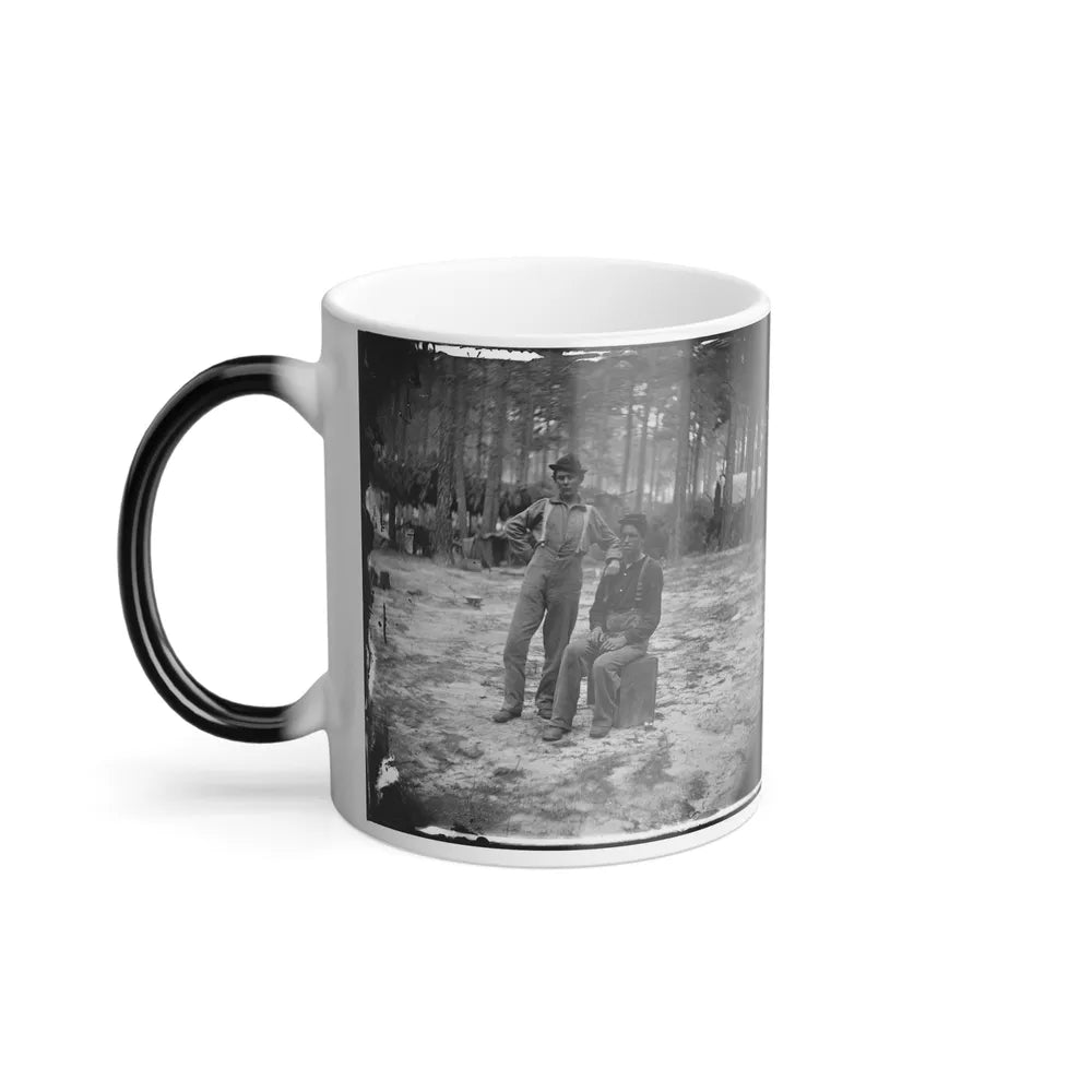 Petersburg, Va. Two Youthful Military Telegraph Operators at Headquarters (U.S. Civil War) Color Changing Coffee Mug 11oz-Go Mug Yourself