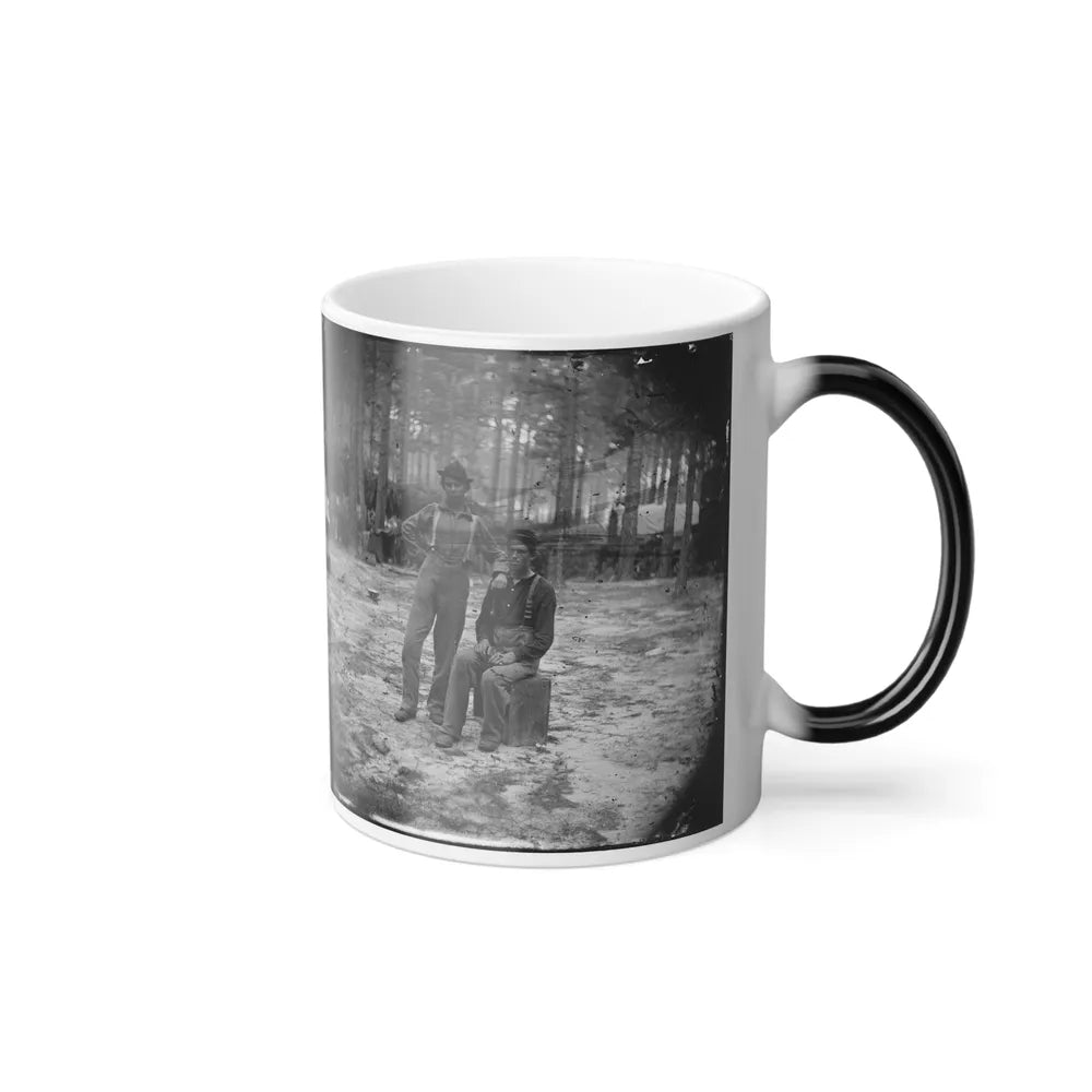 Petersburg, Va. Two Youthful Military Telegraph Operators at Headquarters (U.S. Civil War) Color Changing Coffee Mug 11oz-Go Mug Yourself