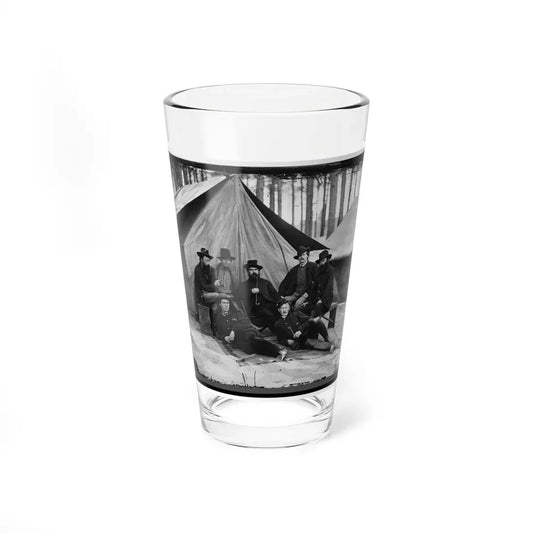 Petersburg, Virginia. Engineers At H.Q., Army Of The Potomac (U.S. Civil War) Pint Glass 16oz 16oz - Go Mug Yourself