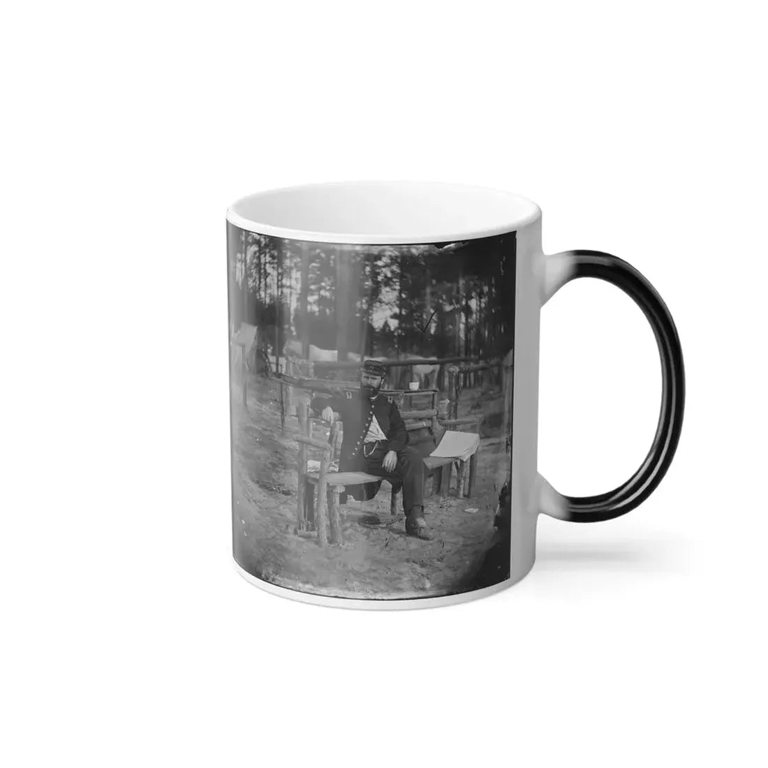 Petersburg, Virginia. Officer Seated 001 (U.S. Civil War) Color Changing Coffee Mug 11oz - Go Mug Yourself