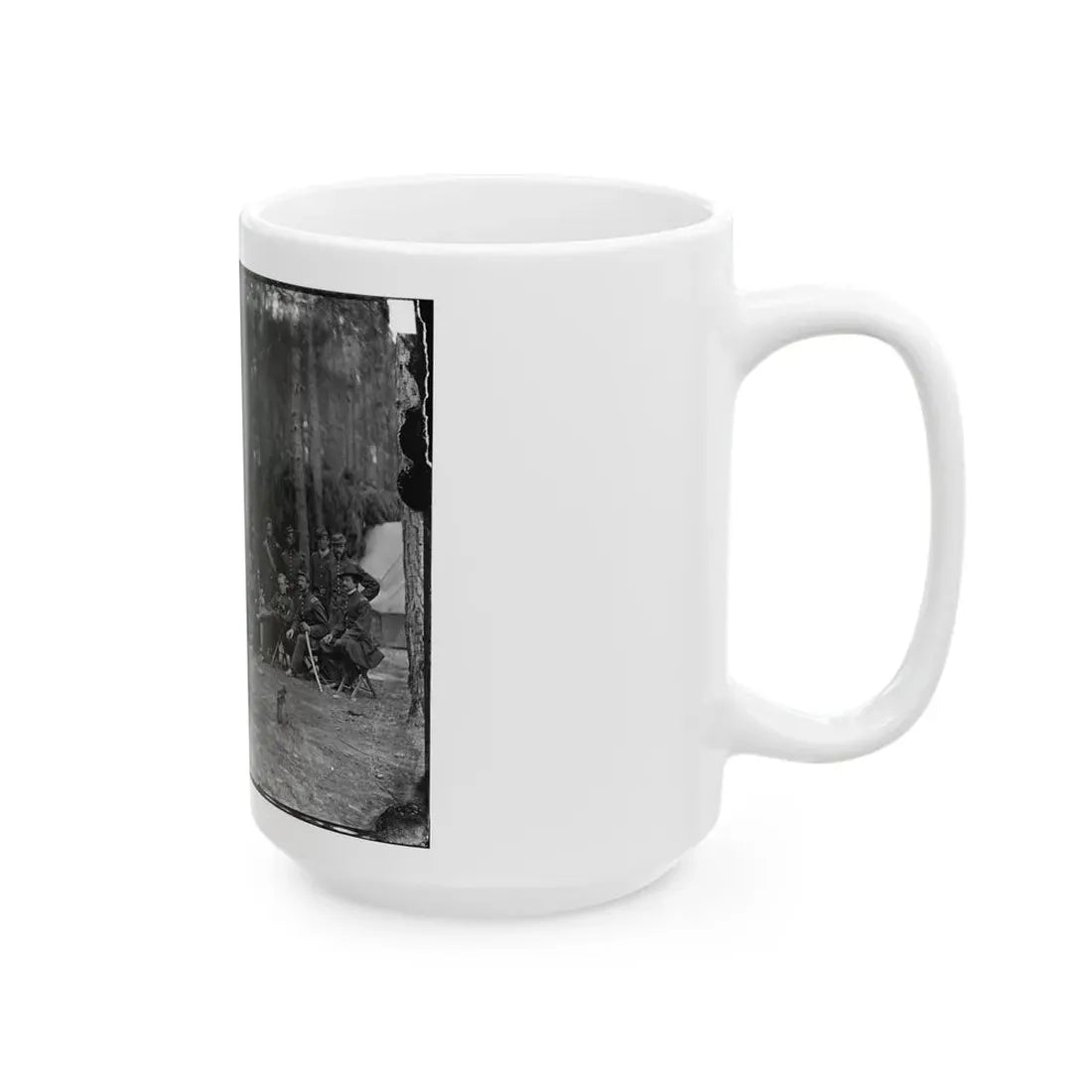 Petersburg, Virginia. Officers Of 114th Pennsylvania Infantry (U.S. Civil War) White Coffee Mug - Go Mug Yourself
