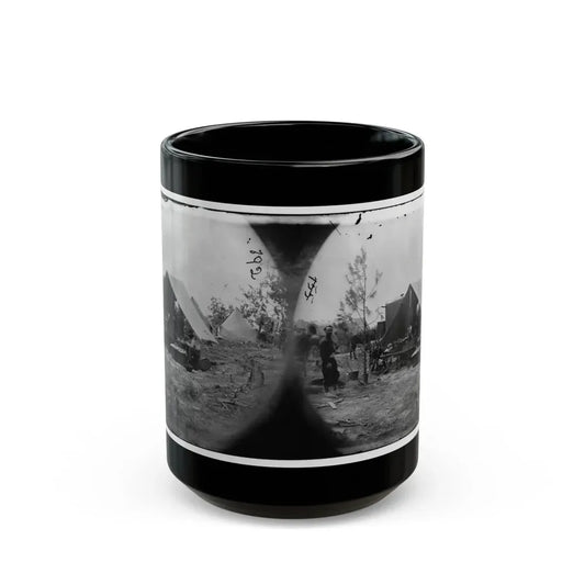 Petersburg, Virginia. Photographers Resting In Camp (U.S. Civil War) Black Coffee Mug 15oz - Go Mug Yourself