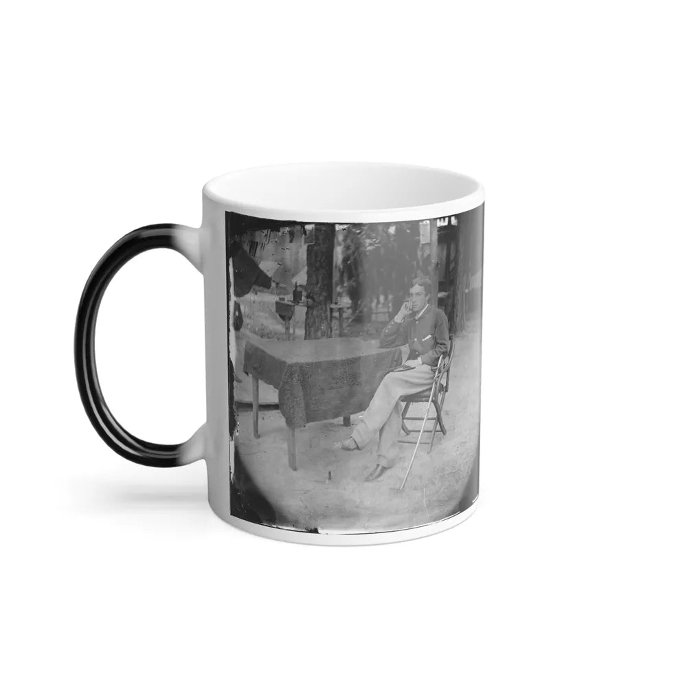 Petersburg, Virginia. Soldier Seated at Table (U.S. Civil War) Color Changing Coffee Mug 11oz-Go Mug Yourself