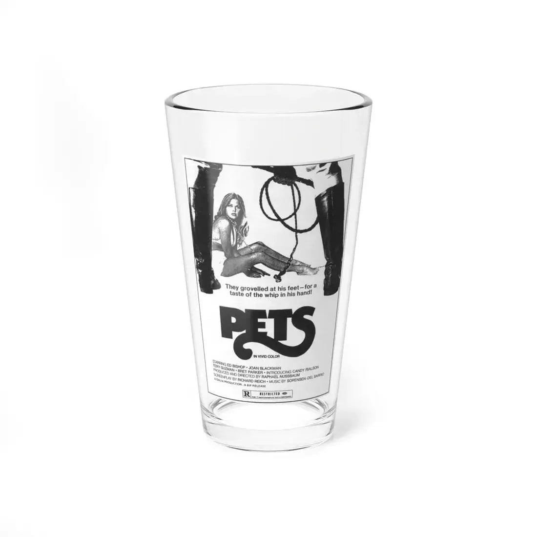 PETS (2) 1974 Movie Poster - Pint Glass 16oz 16oz - Go Mug Yourself