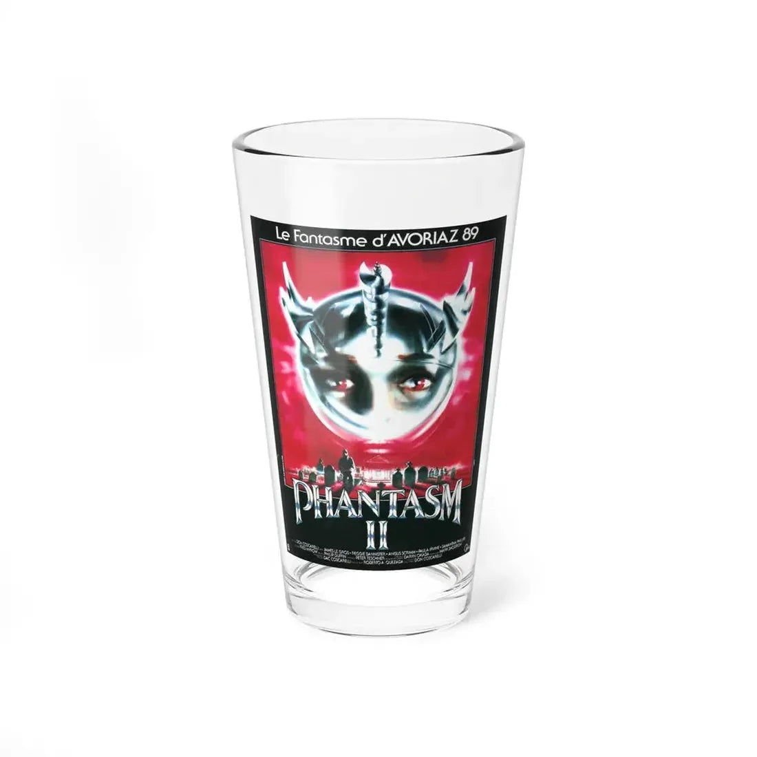 PHANTASM II (FRENCH) 1988 Movie Poster - Pint Glass 16oz 16oz - Go Mug Yourself