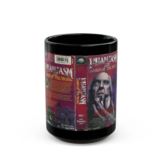 PHANTASM III LORD OF THE DEAD (VHS COVER) - Black Coffee Mug 15oz - Go Mug Yourself