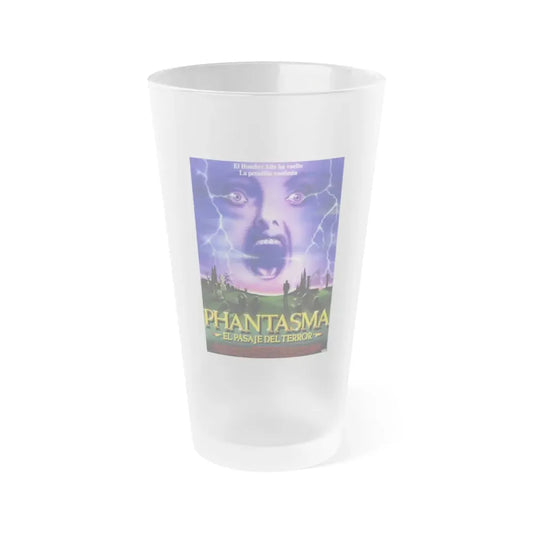 PHANTASM III (SPAIN) 1994 Movie Poster - Frosted Pint Glass 16oz 16oz Frosted - Go Mug Yourself