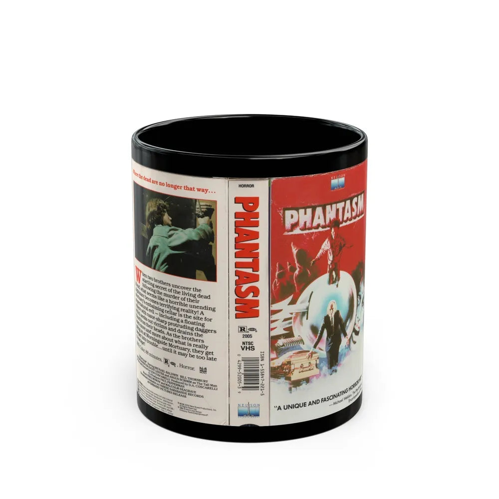 PHANTASM (VHS COVER) - Black Coffee Mug-11oz-Go Mug Yourself