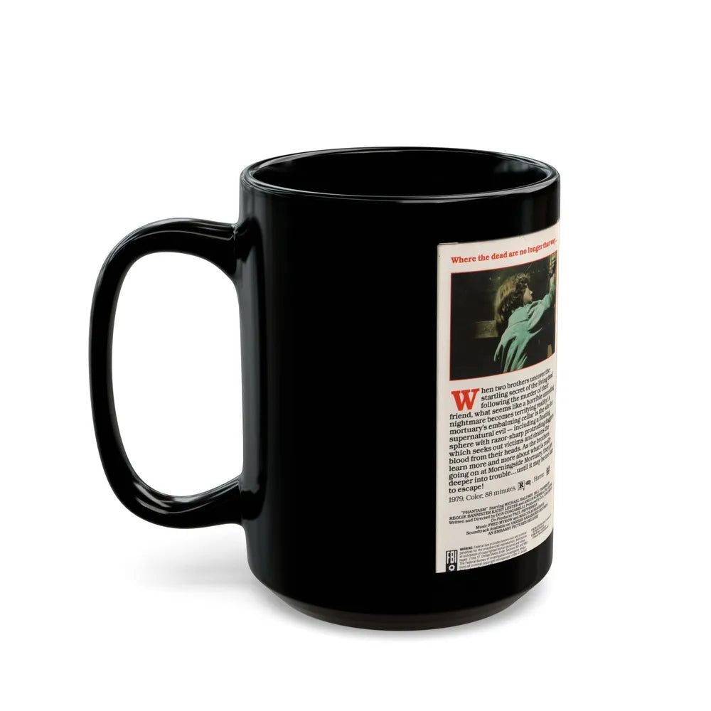 PHANTASM (VHS COVER) - Black Coffee Mug-Go Mug Yourself