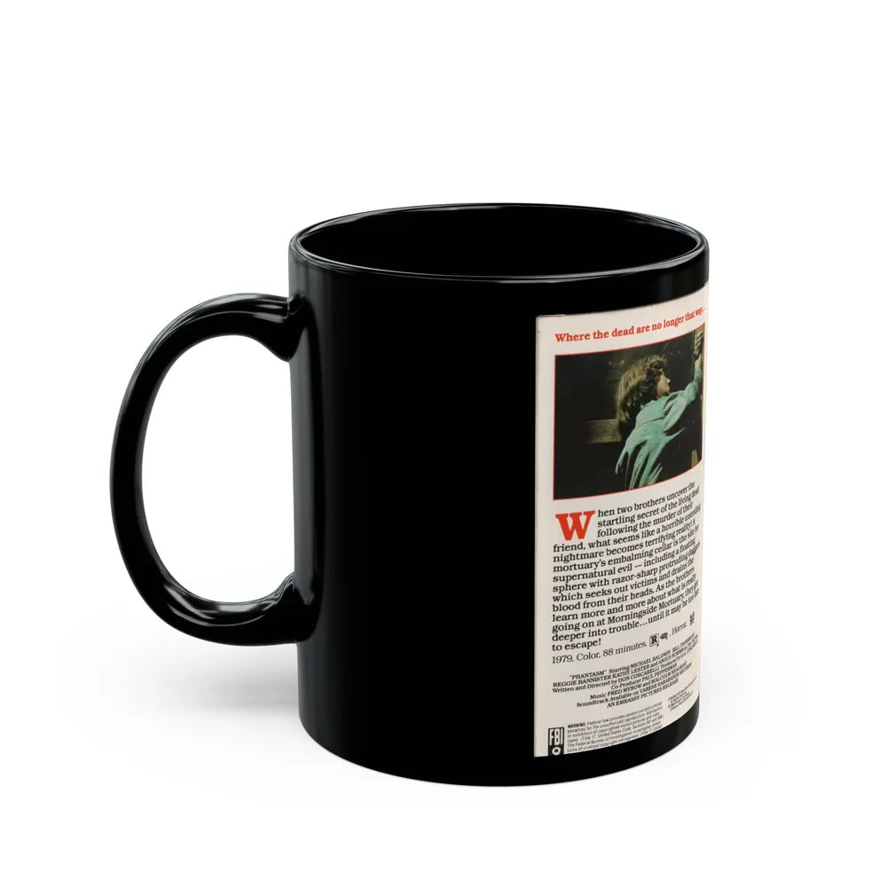 PHANTASM (VHS COVER) - Black Coffee Mug-Go Mug Yourself