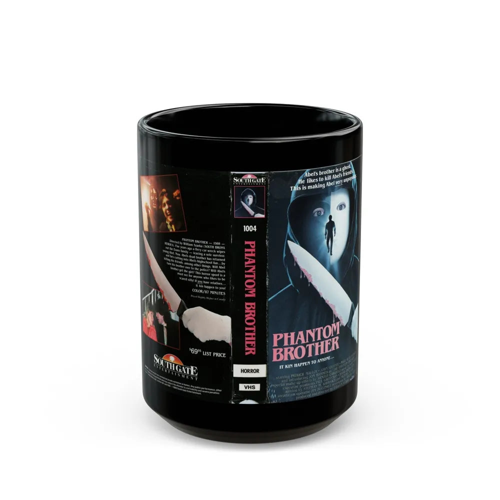 PHANTOM BROTHER (VHS COVER) - Black Coffee Mug-15oz-Go Mug Yourself
