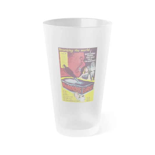 PHARAOH'S CURSE 1957 Movie Poster - Frosted Pint Glass 16oz 16oz Frosted - Go Mug Yourself