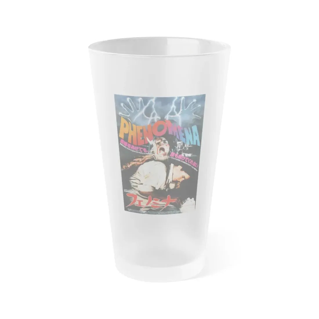 PHENOMENA (ASIAN) 1985 Movie Poster - Frosted Pint Glass 16oz 16oz Frosted - Go Mug Yourself