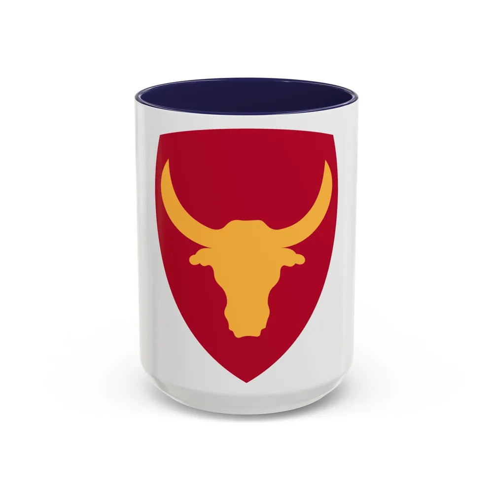 Philippine Combat Headquarters (U.S. Army) Accent Coffee Mug-15oz-Navy-Go Mug Yourself