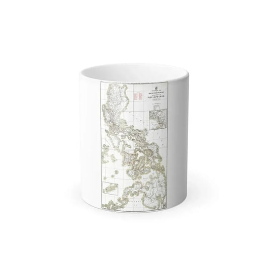 Philippines, The 1 & 2 (1902) (Map) Color Changing Mug 11oz Default Title 11oz - Go Mug Yourself