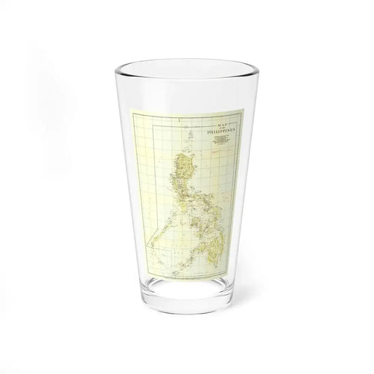 Philippines, The (1905) (Map) Pint Glass 16oz 16oz - Go Mug Yourself