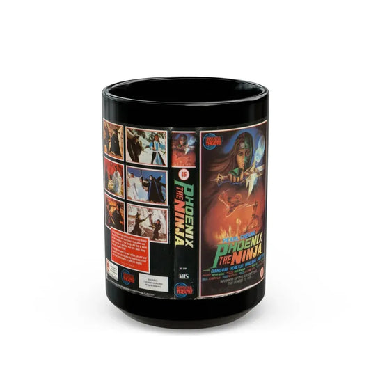 PHOENIX THE NINJA (VHS COVER) - Black Coffee Mug 15oz - Go Mug Yourself