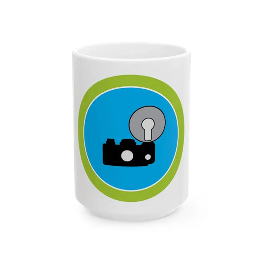 Photography (Boy Scout Merit Badge) White Coffee Mug 15oz - Go Mug Yourself