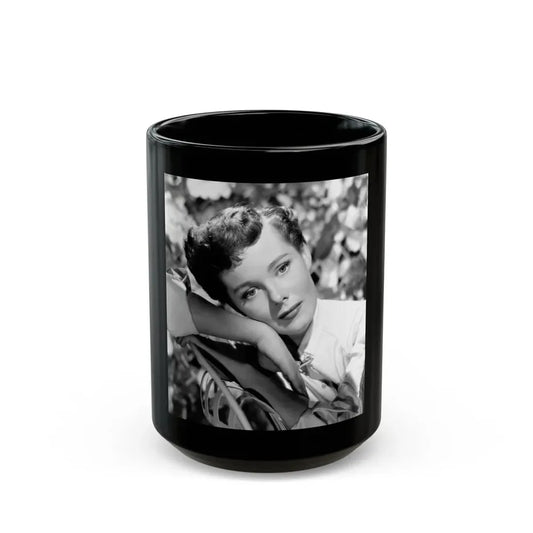 Phyllis Kirk #21 (Vintage Female Icon) Black Coffee Mug 15oz - Go Mug Yourself