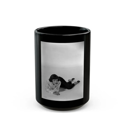 Phyllis Kirk #38 (Vintage Female Icon) Black Coffee Mug 15oz - Go Mug Yourself