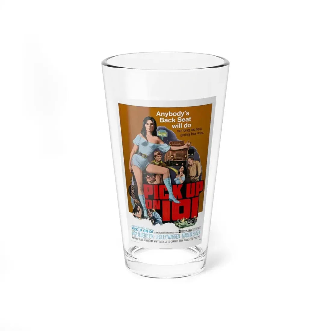 PICK UP ON 101 1972 Movie Poster - Pint Glass 16oz 16oz - Go Mug Yourself