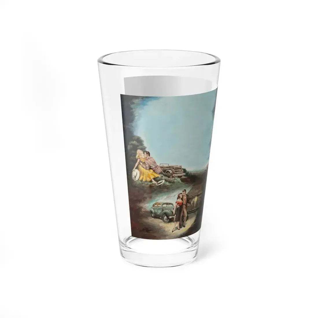 Pick-Up, paperback cover (Beacon, 1955) - Pint Glass 16oz - Go Mug Yourself