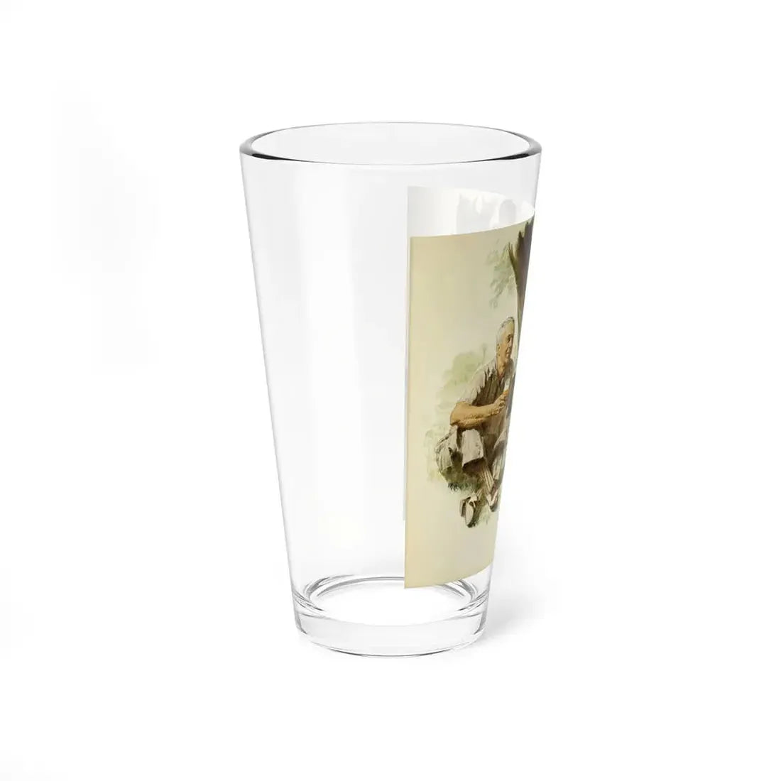 Picnic in Birch Grove, original Brewing Industry Foundation advertisement illustration, circa 1950s (Magazine Illustration) Pint Glass 16oz - Go Mug Yourself