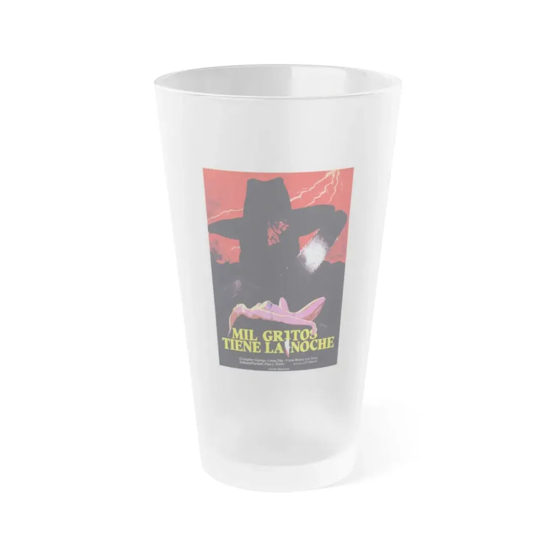 PIECES 1982 Movie Poster - Frosted Pint Glass 16oz 16oz Frosted - Go Mug Yourself