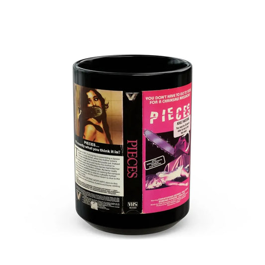 PIECES (VHS COVER) - Black Coffee Mug 15oz - Go Mug Yourself