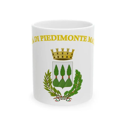 Piedimonte Matese-Bandiera (Italy) White Coffee Mug 11oz - Go Mug Yourself