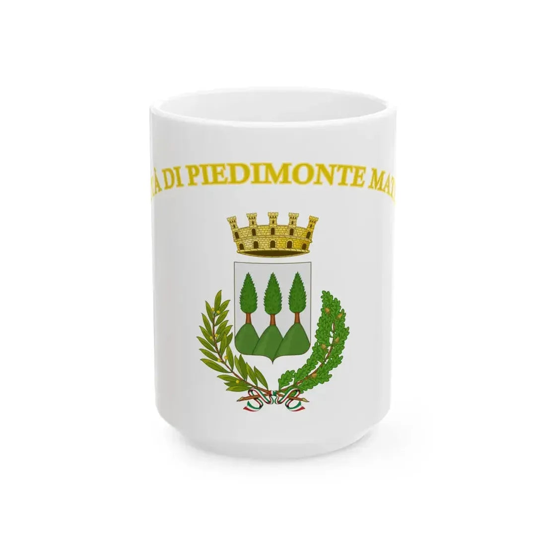 Piedimonte Matese-Bandiera (Italy) White Coffee Mug 15oz - Go Mug Yourself