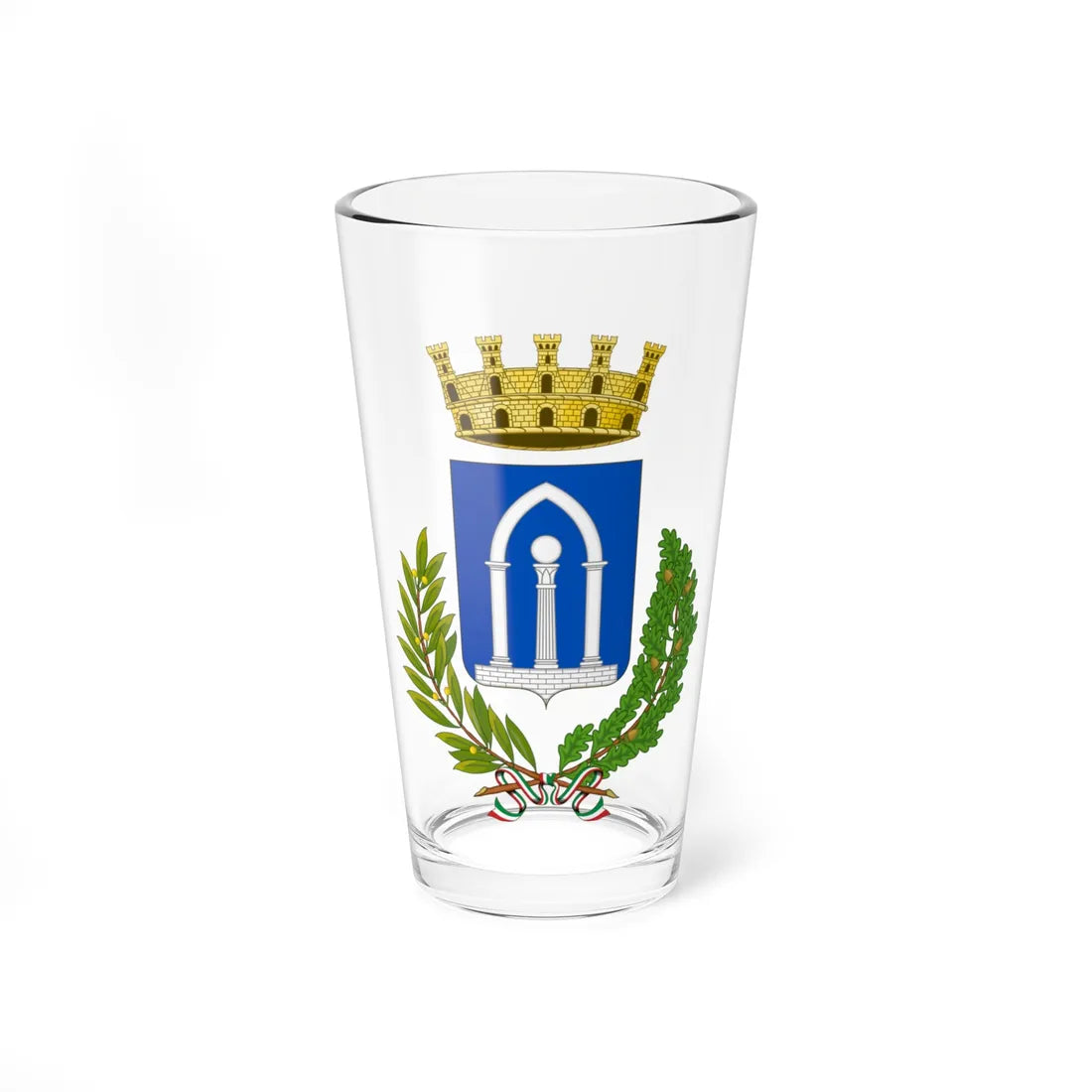 Pietrasanta-Stemma (Italy) (Coat of Arms) Pint Glass 16oz 16oz - Go Mug Yourself
