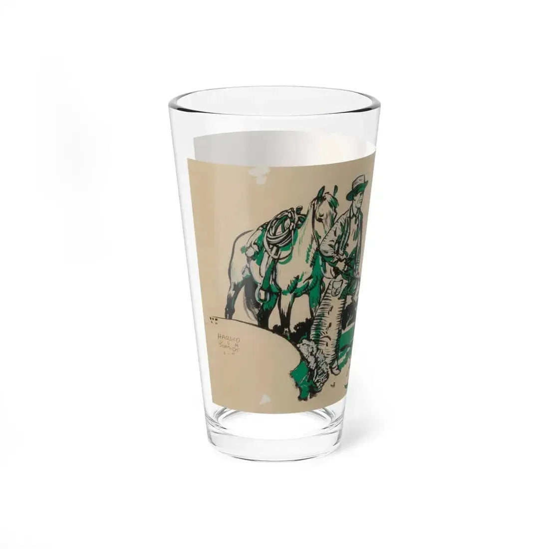 Pig Wranglin', 1911 (Magazine Illustration) Pint Glass 16oz - Go Mug Yourself