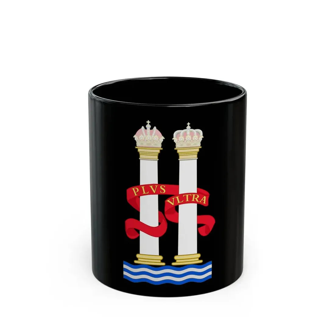 Pillars of Hercules - Black Coffee Mug 11oz - Go Mug Yourself