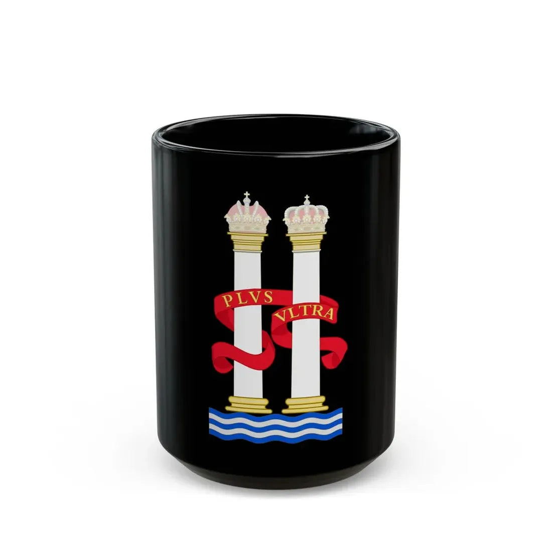 Pillars of Hercules - Black Coffee Mug 15oz - Go Mug Yourself