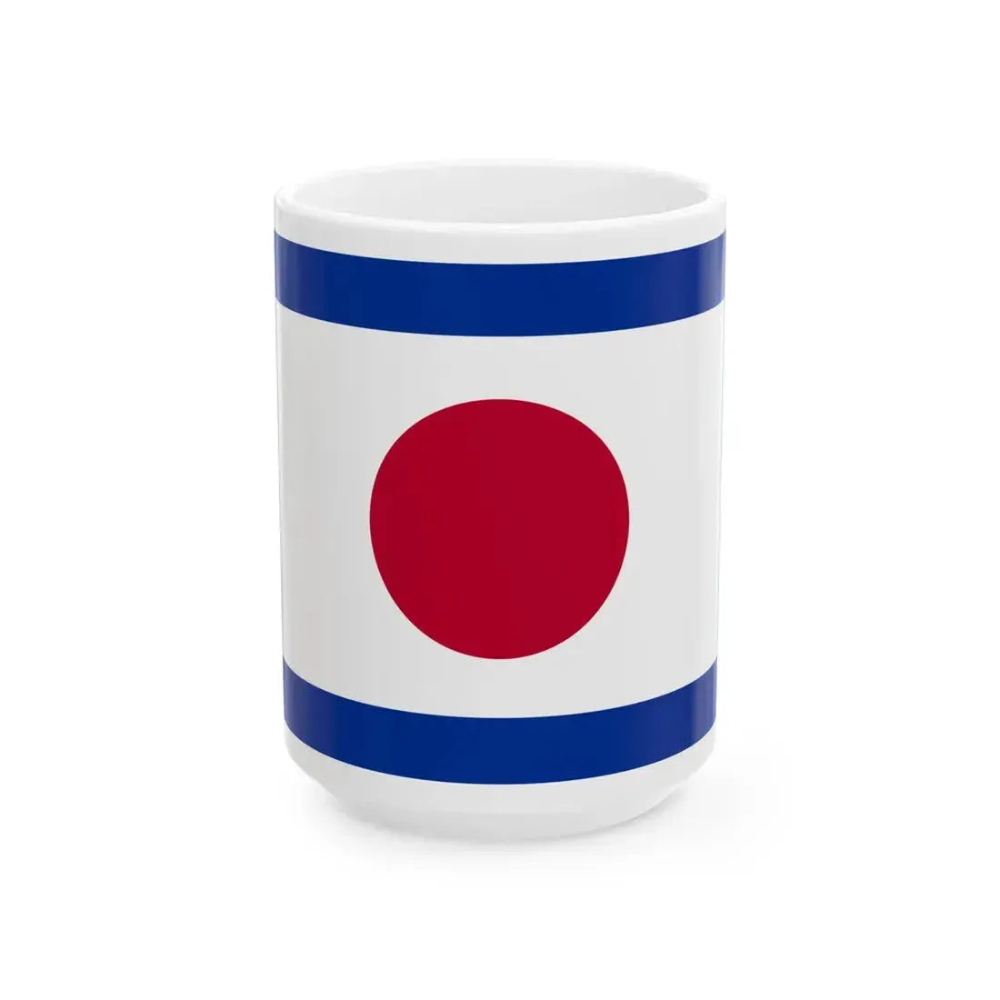 Pilot Flag of Japan (Japan) White Coffee Mug 15oz - Go Mug Yourself