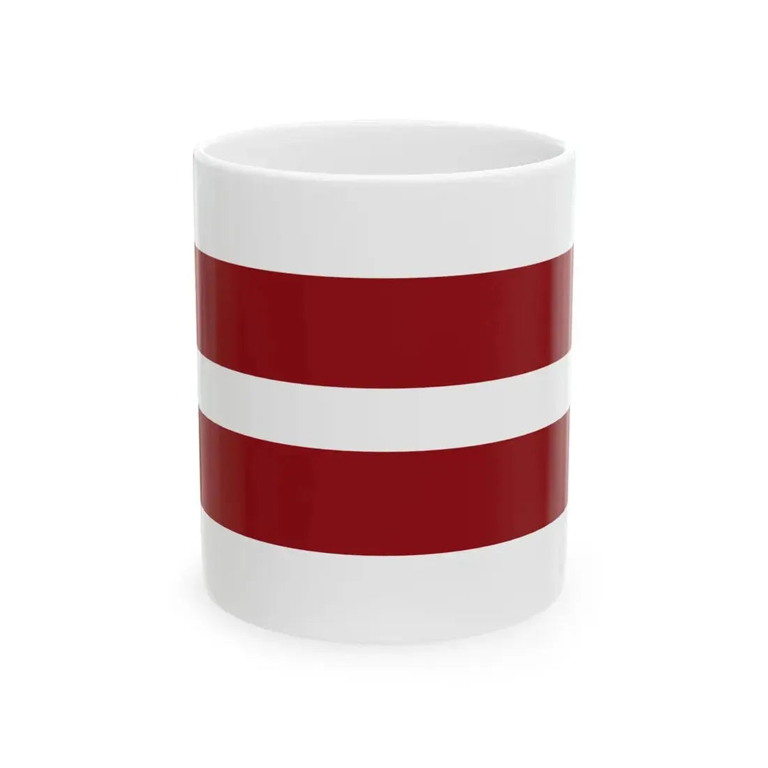 Pilot Flag of Latvia (Latvia) White Coffee Mug 11oz - Go Mug Yourself