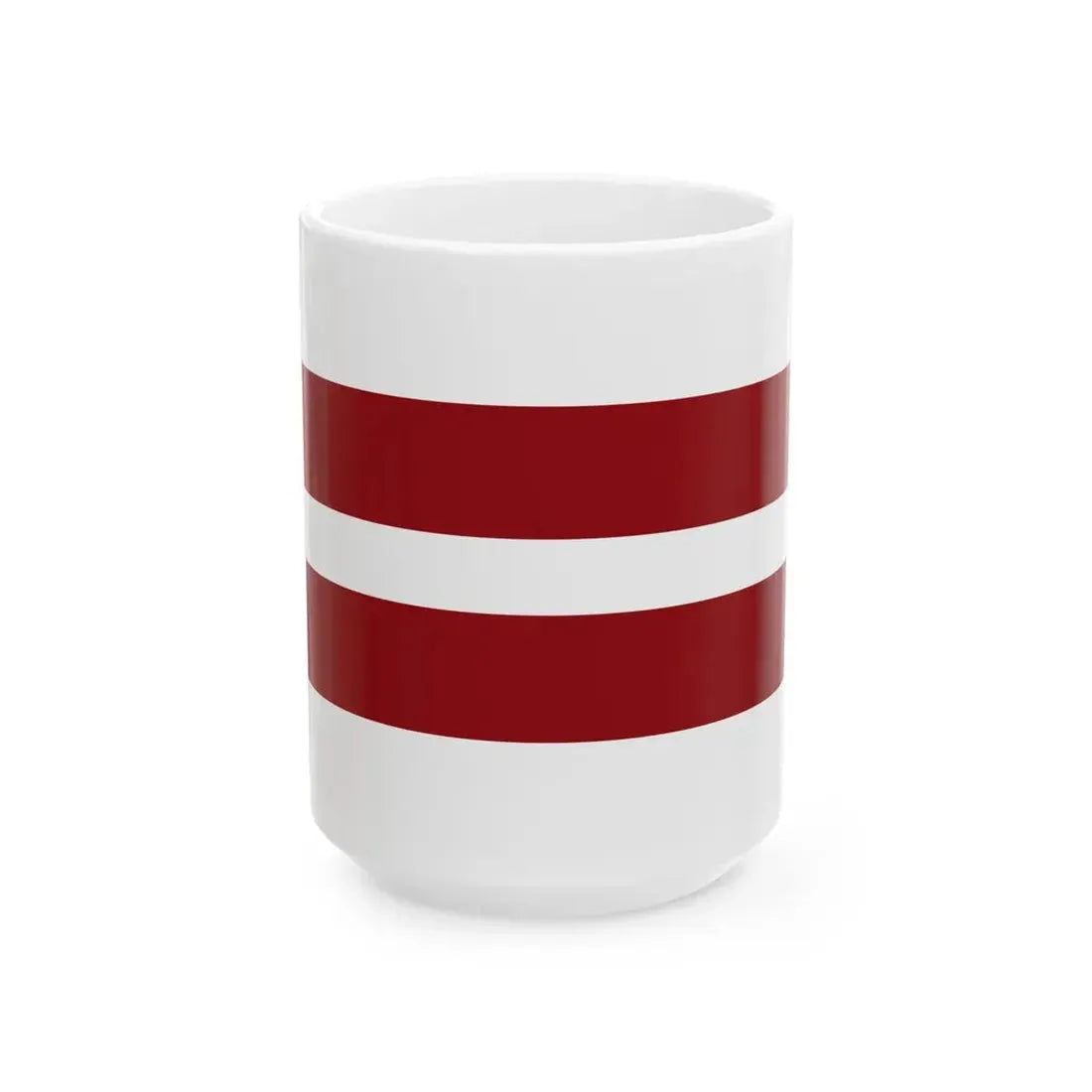 Pilot Flag of Latvia (Latvia) White Coffee Mug 15oz - Go Mug Yourself