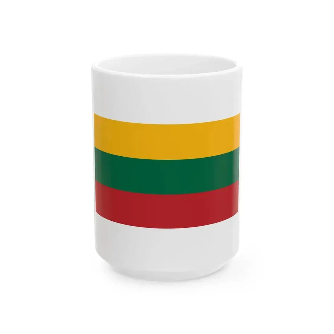 Pilot Flag of Lithuania (Lithuania) White Coffee Mug 15oz - Go Mug Yourself