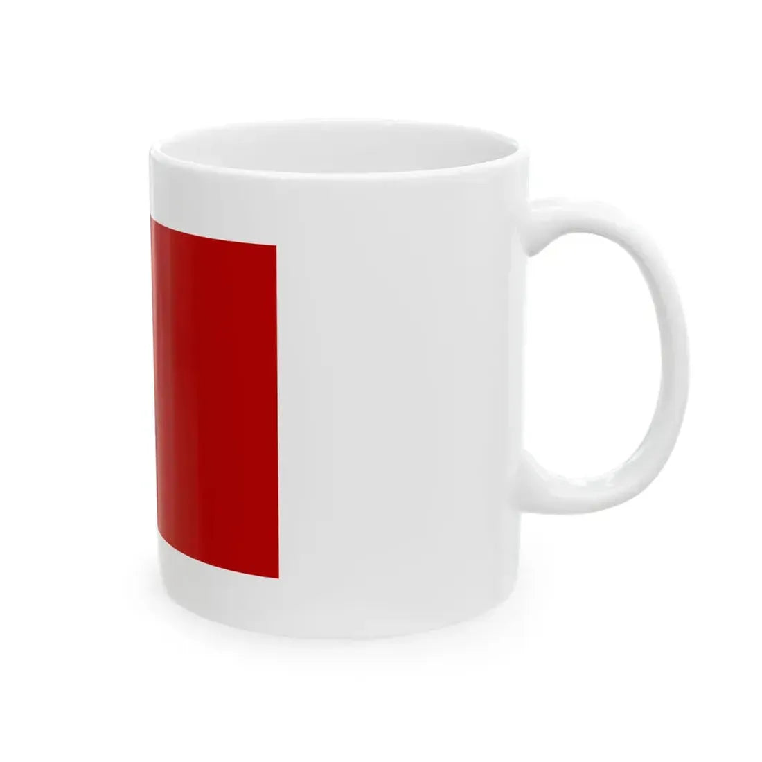 Pilot flag of the Free City of Danzig Lotsenflagge (Poland) White Coffee Mug - Go Mug Yourself