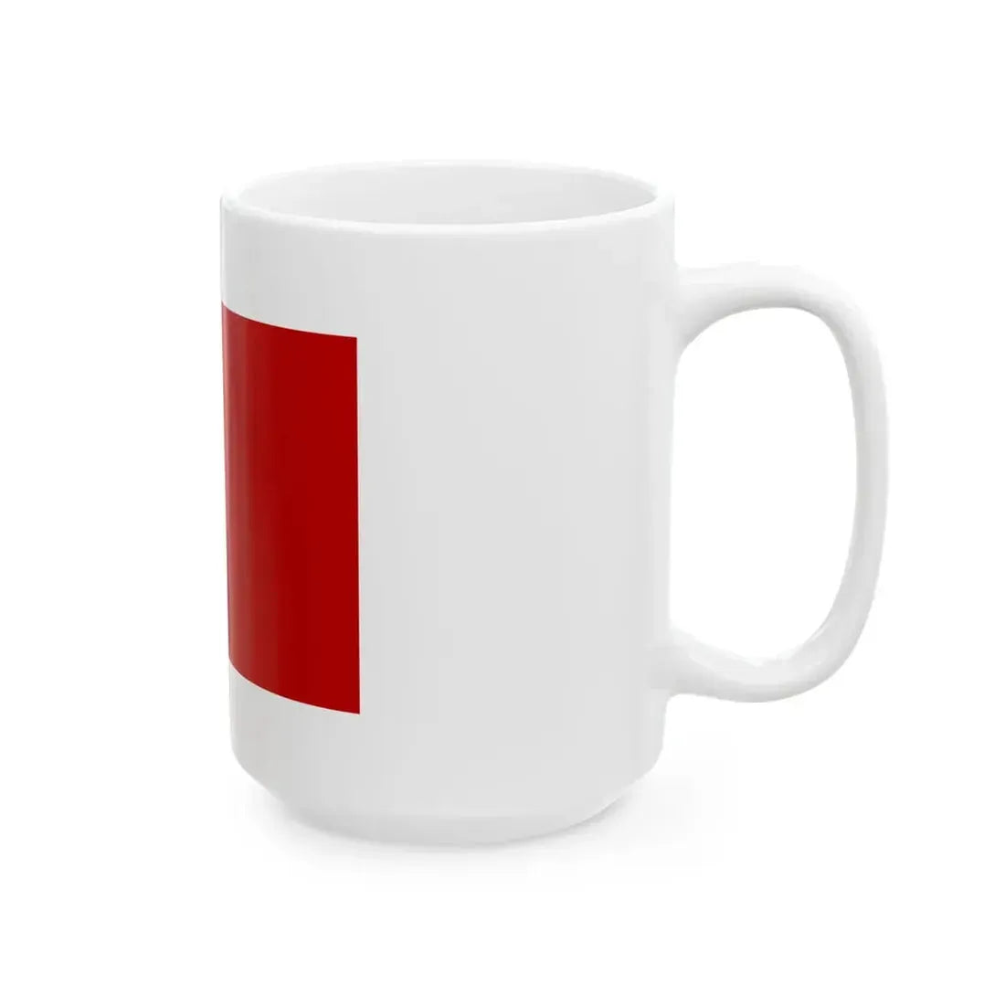 Pilot flag of the Free City of Danzig Lotsenflagge (Poland) White Coffee Mug - Go Mug Yourself