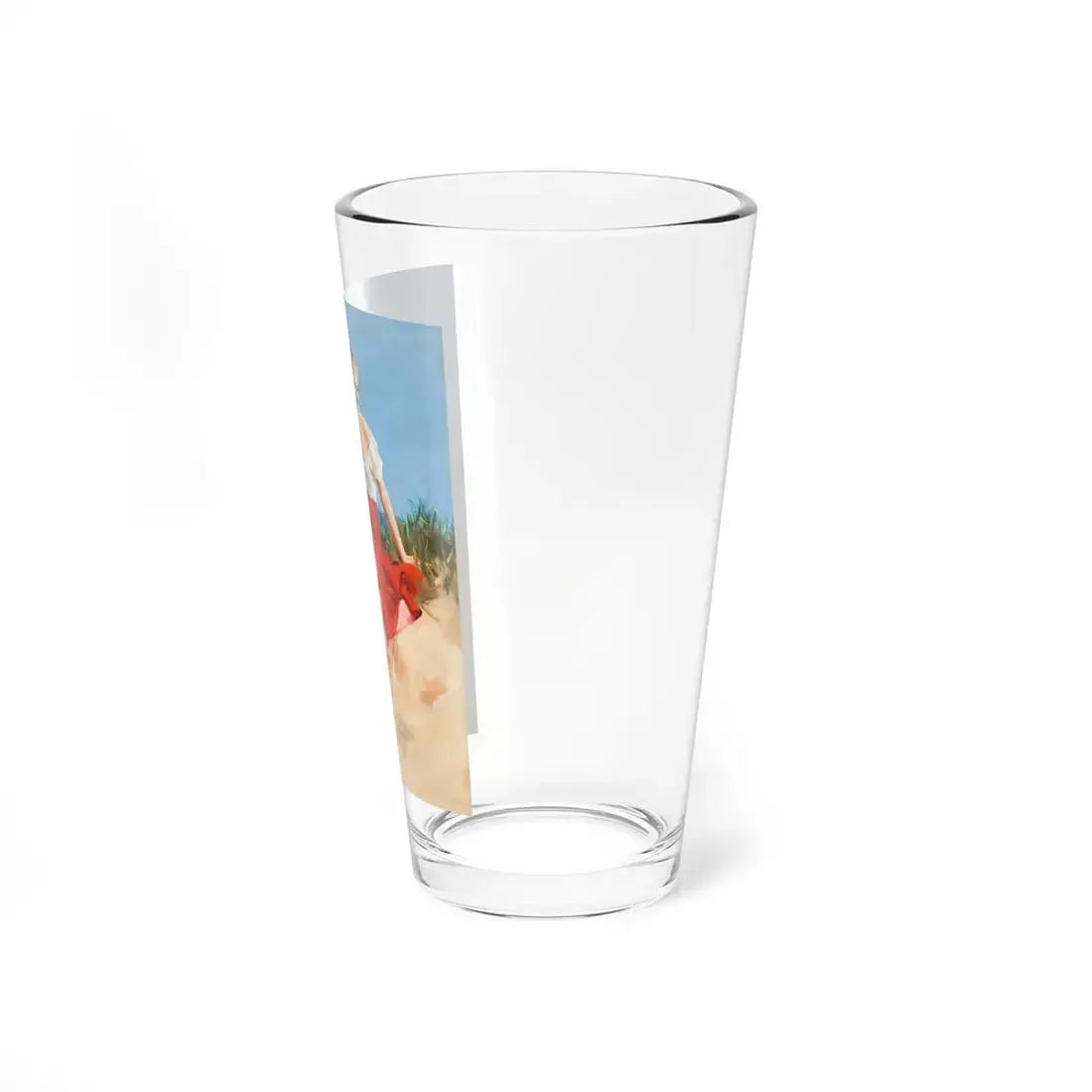 Pin-Up Girl (Magazine Illustration) Pint Glass 16oz - Go Mug Yourself
