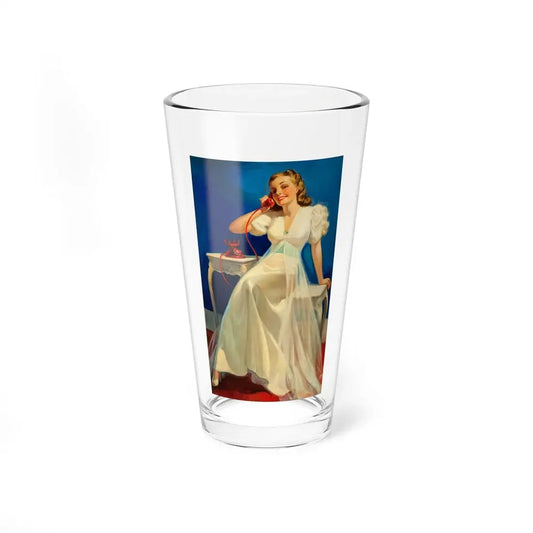 Pin-Up n. 214 (Magazine Illustration) Pint Glass 16oz 16oz - Go Mug Yourself