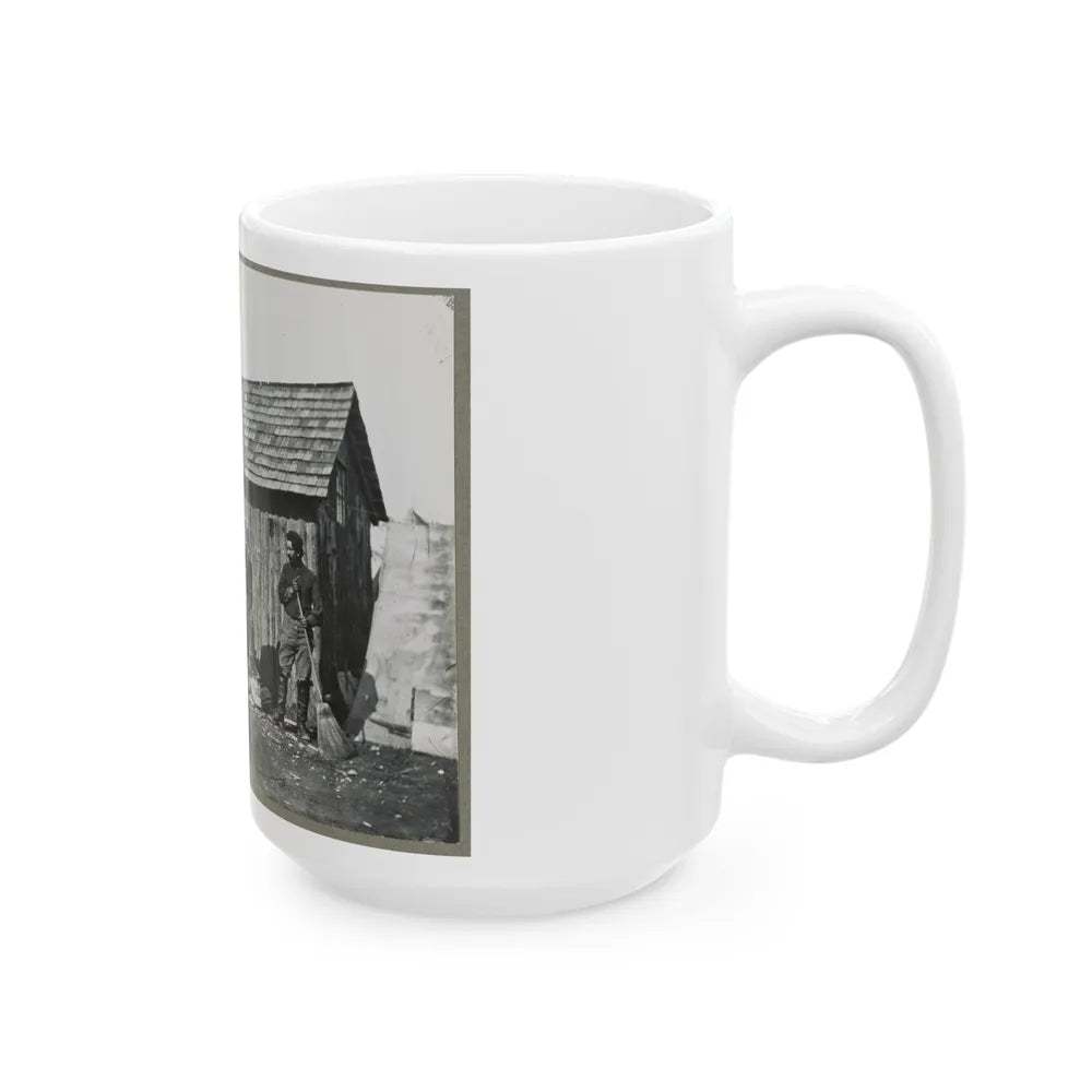 Pine Cottage , Civil War Soldiers Winter Quarters (U.S. Civil War) White Coffee Mug-Go Mug Yourself