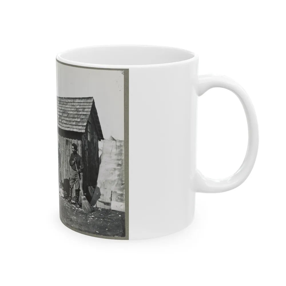Pine Cottage , Civil War Soldiers Winter Quarters (U.S. Civil War) White Coffee Mug-Go Mug Yourself