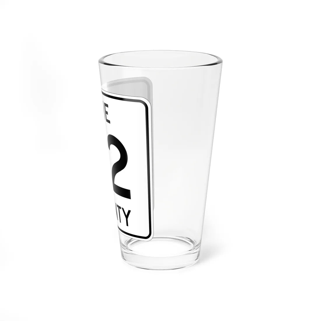 Pine County Route 42 MN (Minnesota) (Road Sign) Pint Glass 16oz - Go Mug Yourself