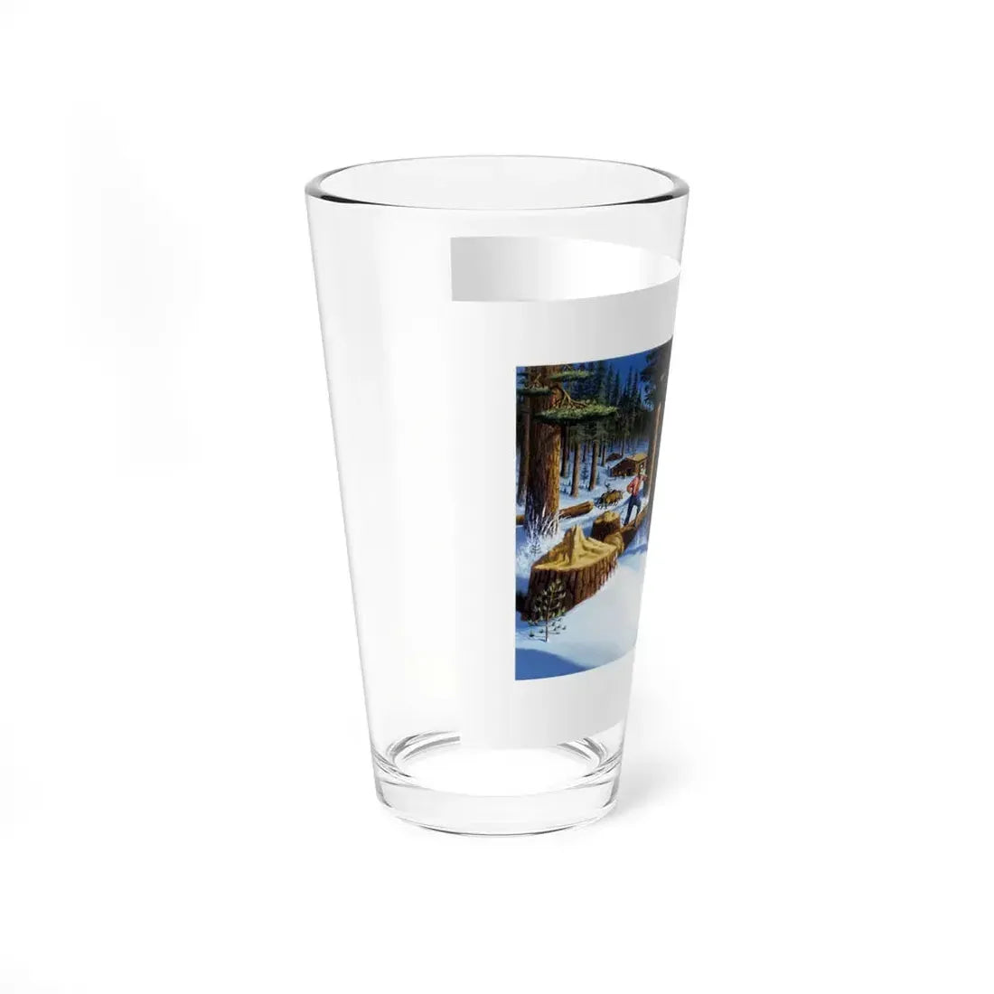 Pine Man and Ax Children's Book Cover (Saalfield, 1962) (Magazine Illustration) Pint Glass 16oz - Go Mug Yourself