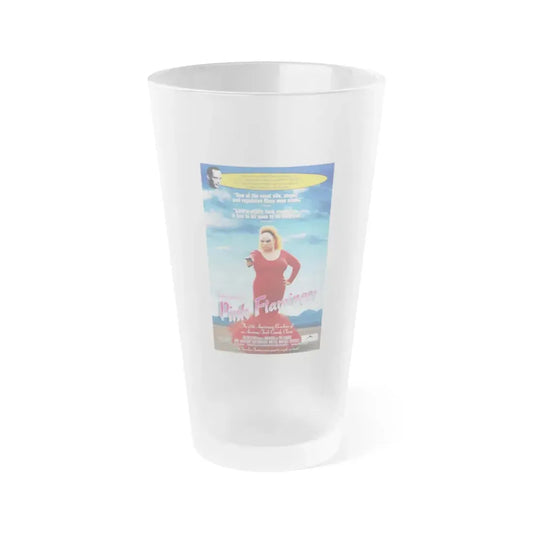 PINK FLAMINGOS (RE-RELEASE) 1972 Movie Poster - Frosted Pint Glass 16oz 16oz Frosted - Go Mug Yourself
